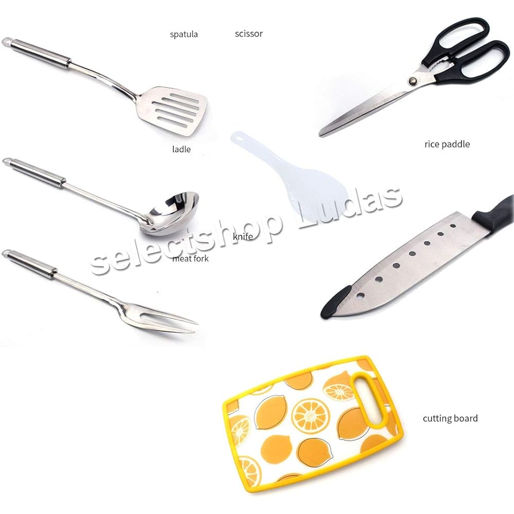 Cooking Equipment Outdoor Cooker 8 Piece Set Camping Equipment Kitchen Tool Storage Knife Storage Cooking Utensil Storage Cooking Tool Bag Outdoor BBQ Disaster Prevention LOD-03 (Color02)