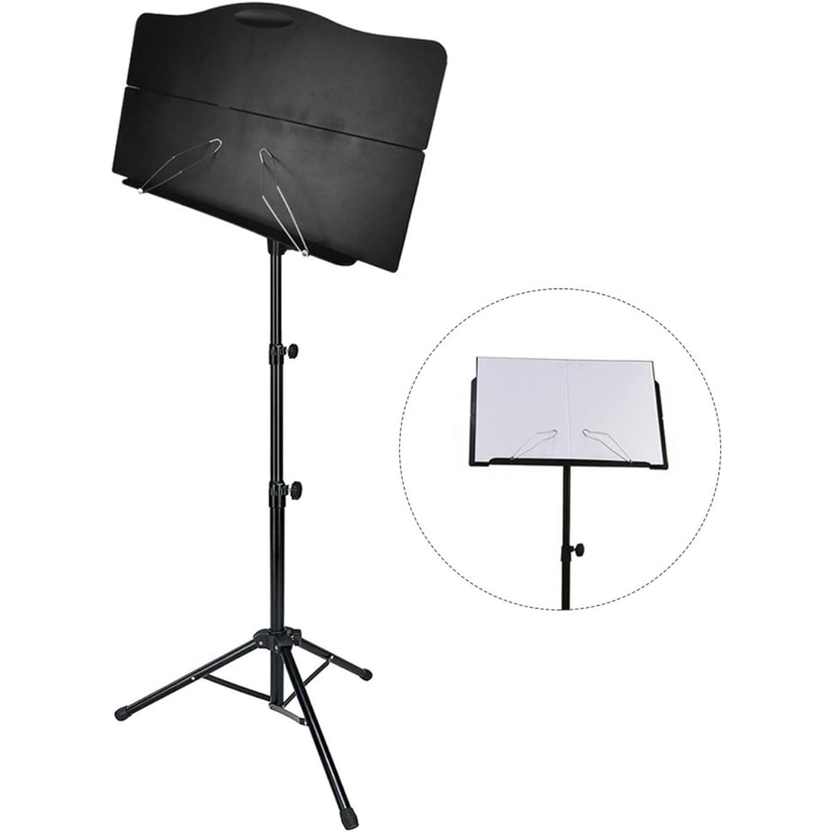 Music stand, music stand, folding portable music stand, shelf kit, lightweight