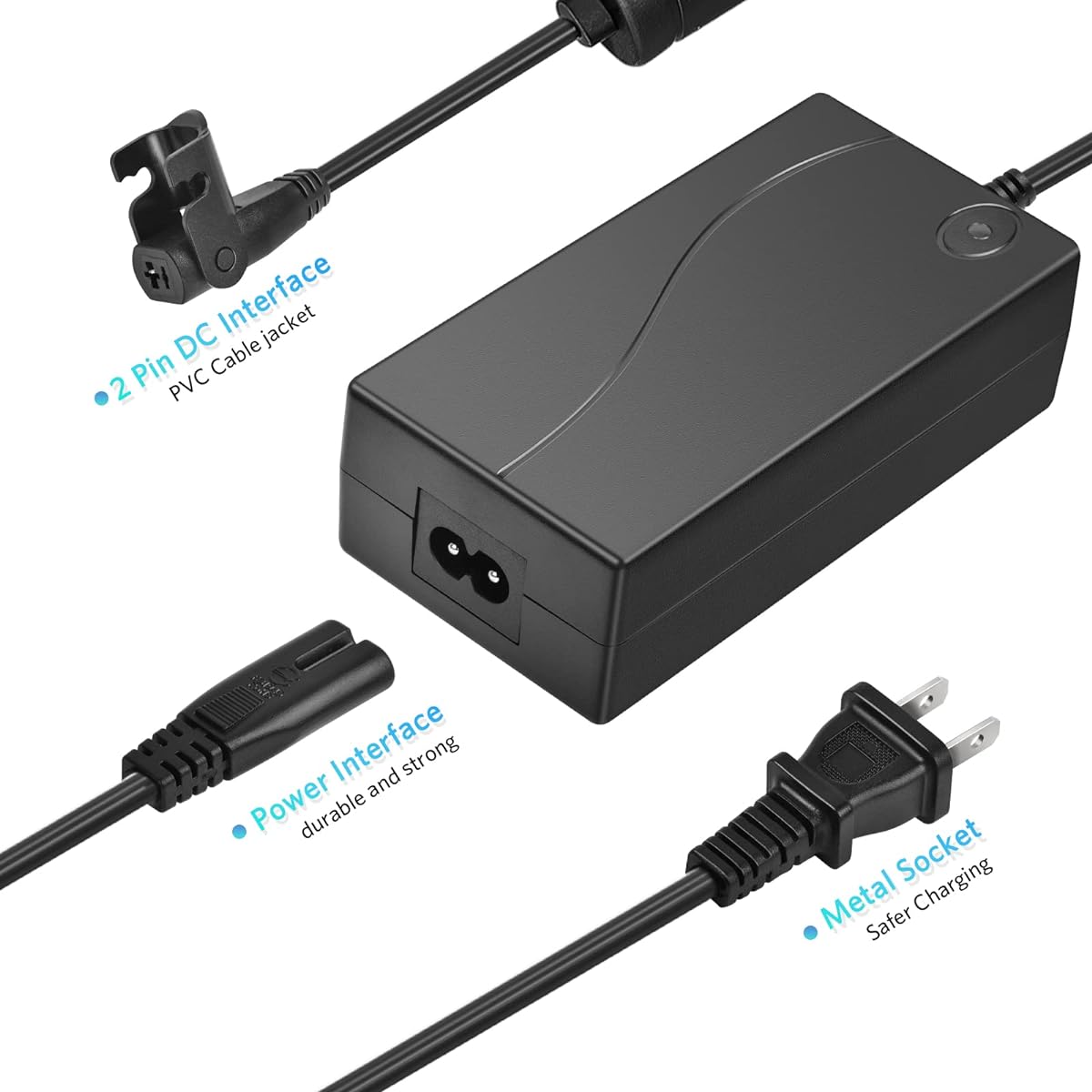 Upgraded Recliner Power Supply Recliner Adapter Magnetic Ring Universal AC/DC Switching Power Supply Transformer 29V 2A AC Power Recliner Cord for Lift Chair Okin Limoss Lazboy Pride and More