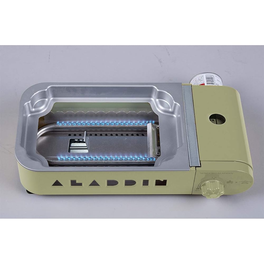LOGOS LOGOS×SENGOKU ALADDIN Portable Gas Hot Plate Petit Pan (Limited Cutting Board Included) 81060010