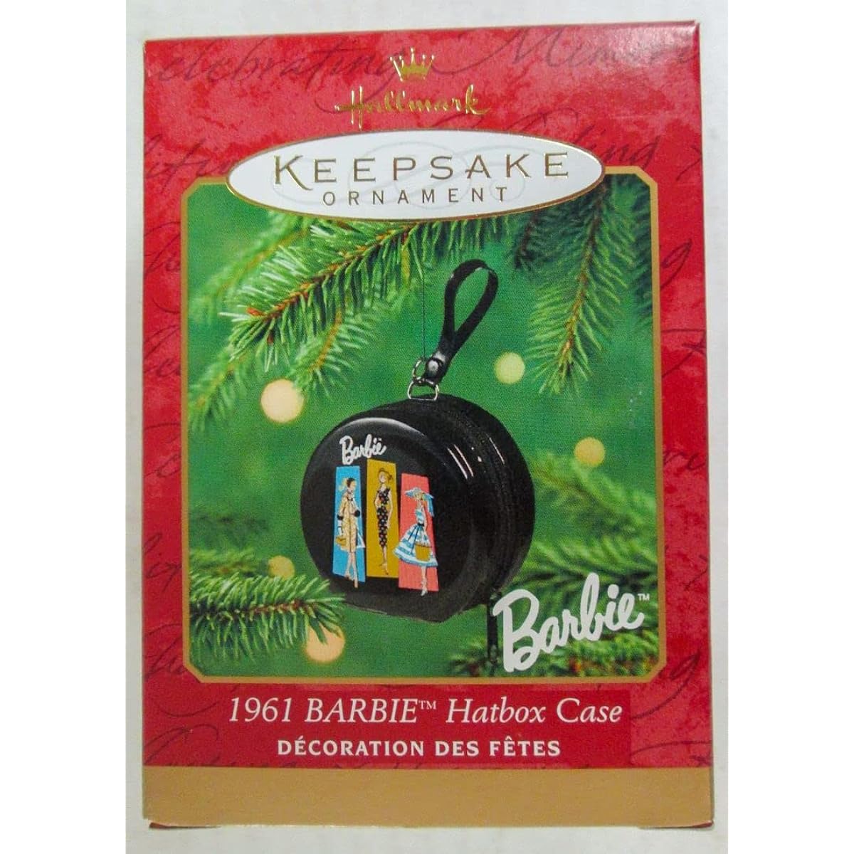 Barbie Hatbox – 1961 Doll Case – Hallmark Ornament