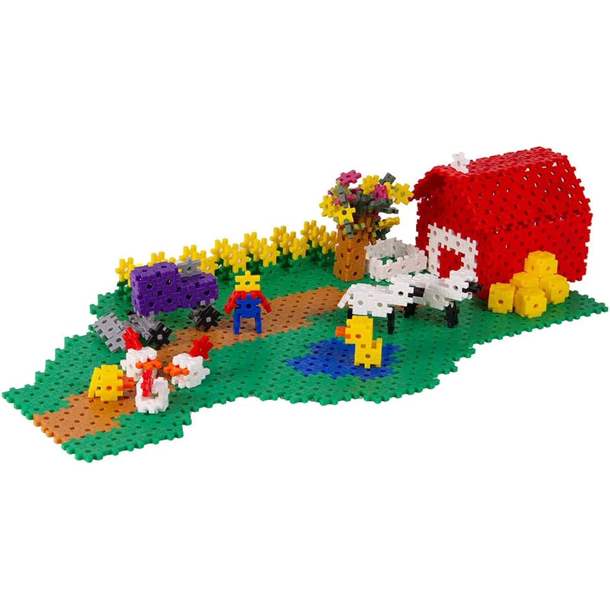KADU Farmland 1300 Piece Set STEM/STEAM Building + Construction Toys for Open + Imagination Play