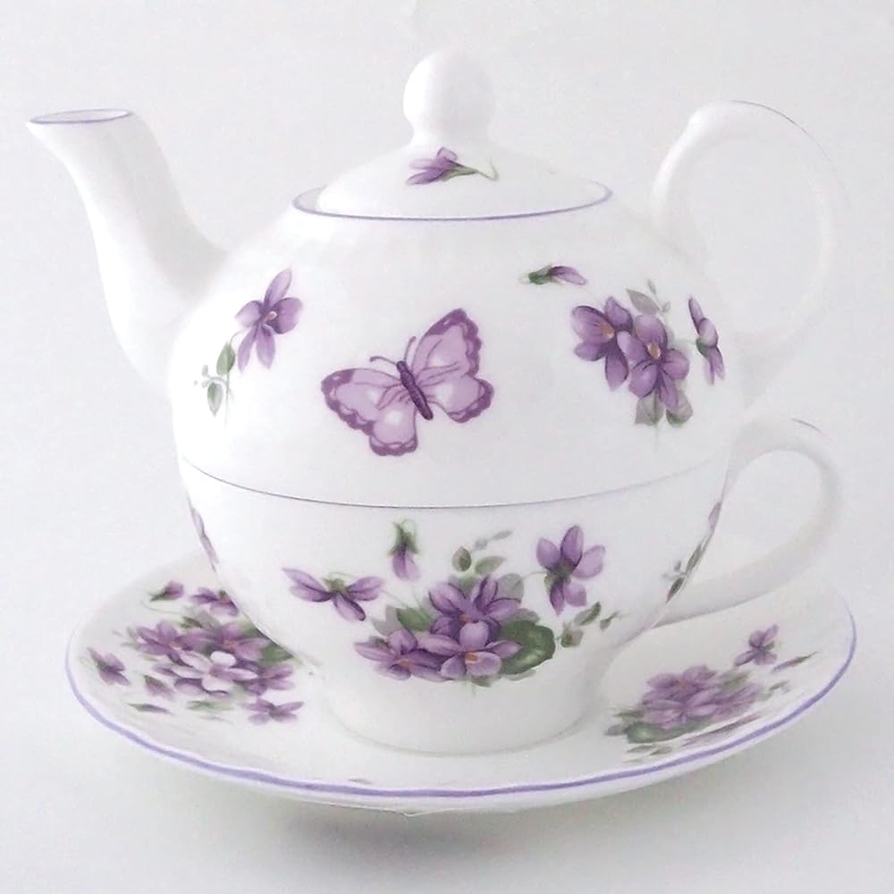 Aynsley English Violet Tea for One Approx. 300ml ENVI00816C