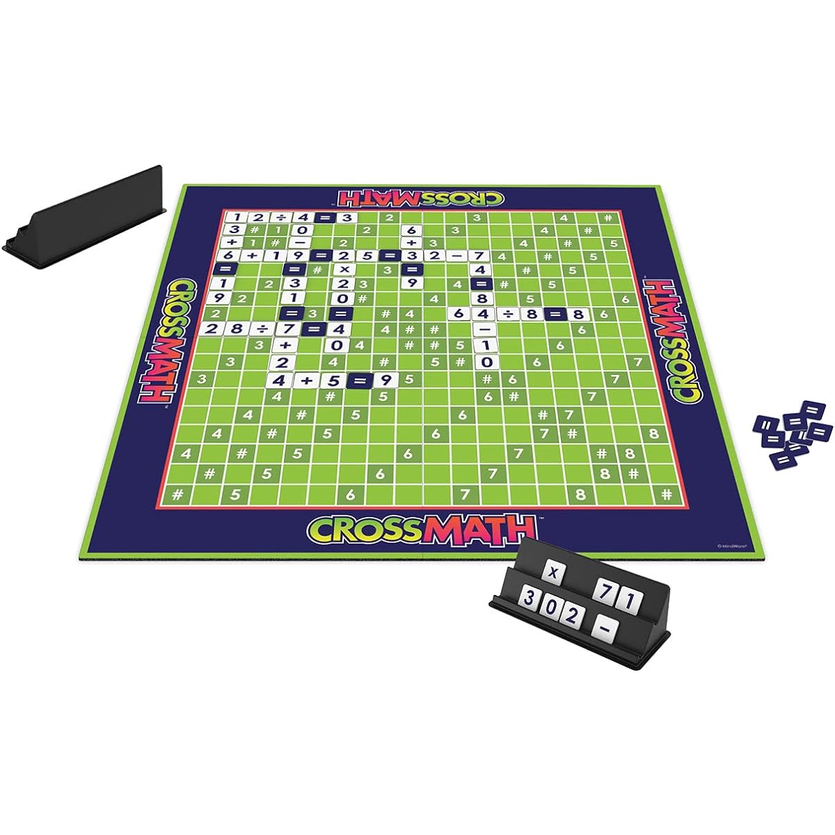 MindWare CrossMath - Math Educational Board Game for Kids - 2-4 Players - Ages 7+ - Improve Math Skills and Promote Strategic Thinking