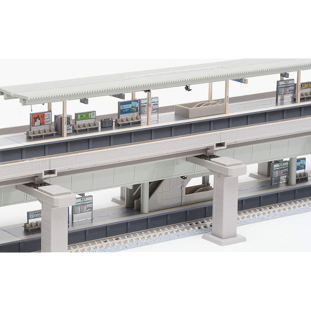 TOMIX N Gauge Elevated Double Track Hierarchical Station Set Rail Pattern HB-B 91043 Railway Model Supplies
