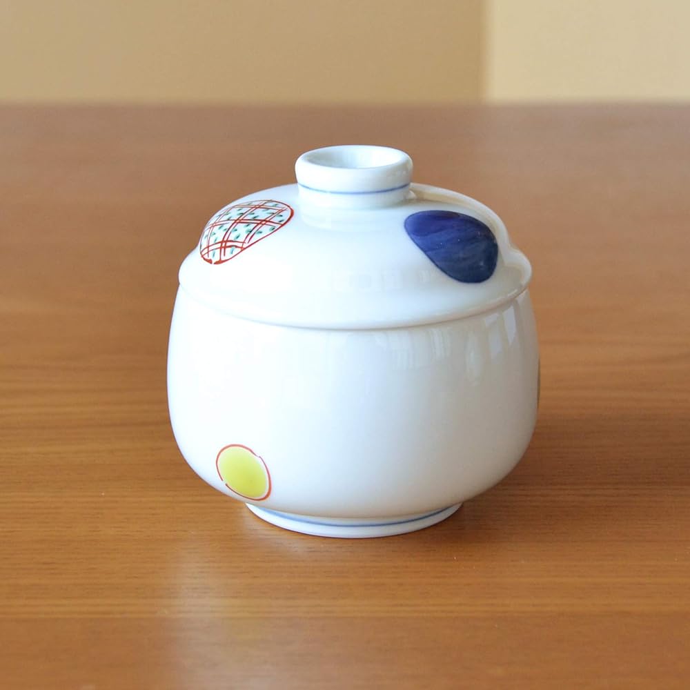 Chawanmushi bowl Chawanmushi bowl set of 3 Tableware set Arita ware round pattern pattern