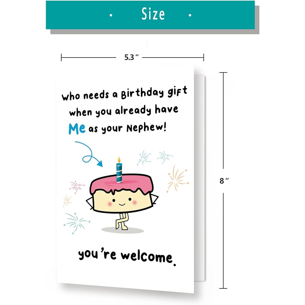VvOoOvV Humor Uncle Birthday Card Gift from Nephew Cute Birthday Card for Uncle Man Woman Girlfriend Him Uncle Birthday Gift Nephew Birthday Card