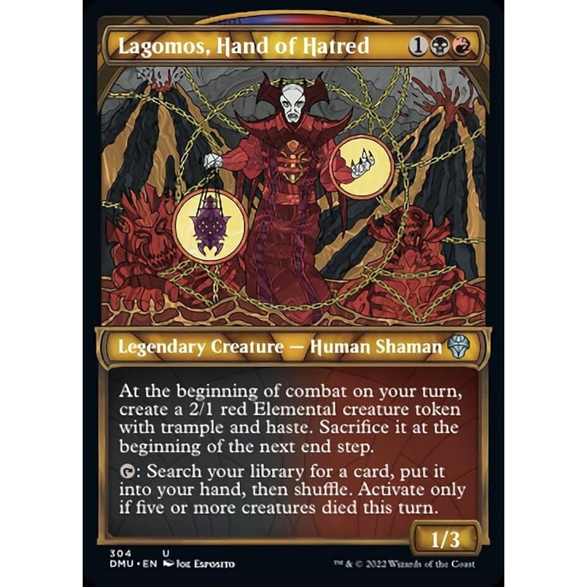 Magic: The Gathering - Lagomoth, Hand of Hatred (304) - Showcase - Dominaria United