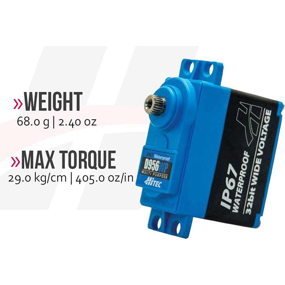 Hitec D956WP 24.5kg/0.12s Japanese Genuine Standard Servo Digital Actuator Fully Waterproof (IP67) 36956
