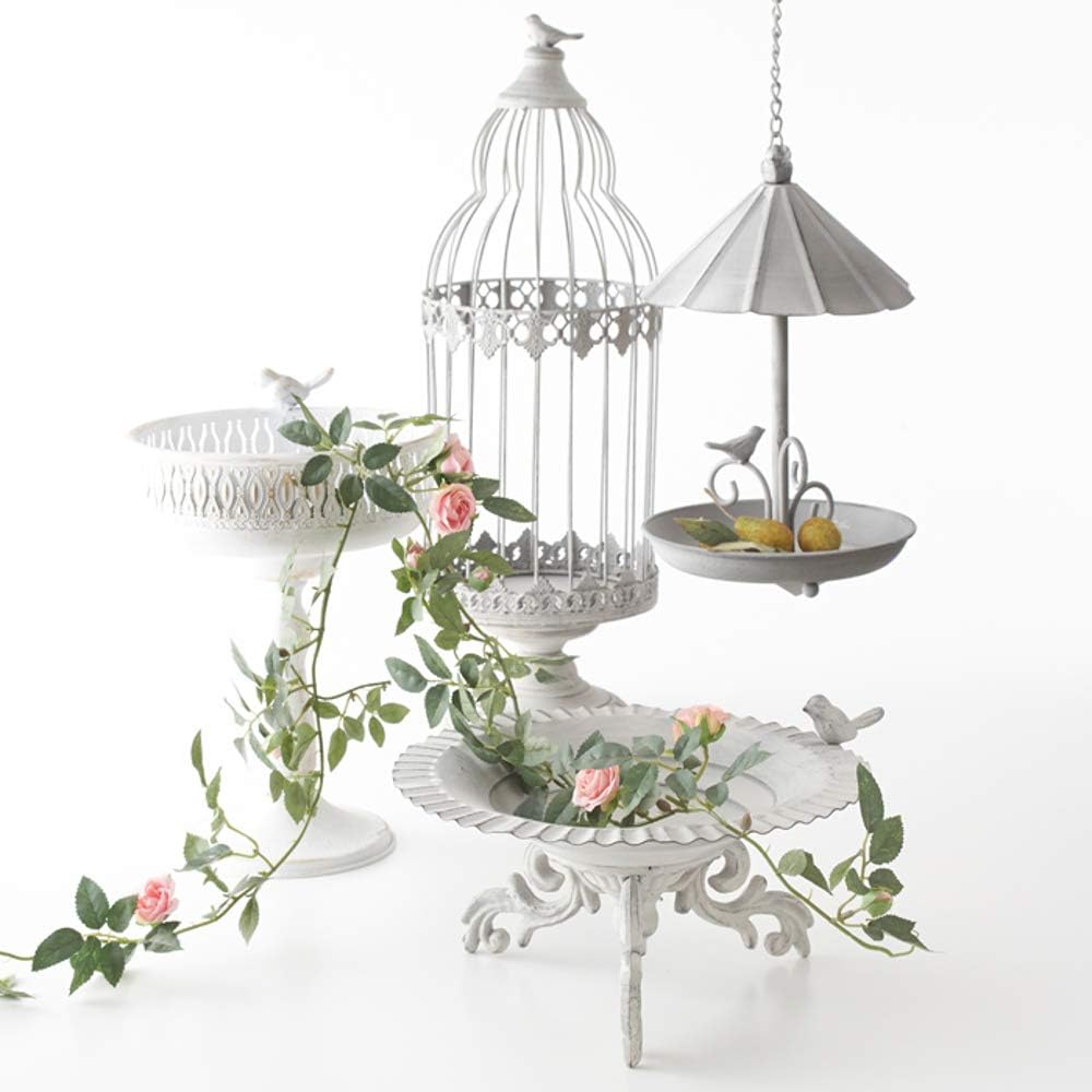 Royal Arden Iron Planter European Object Torikago European Object White 20×20×57cm 71818