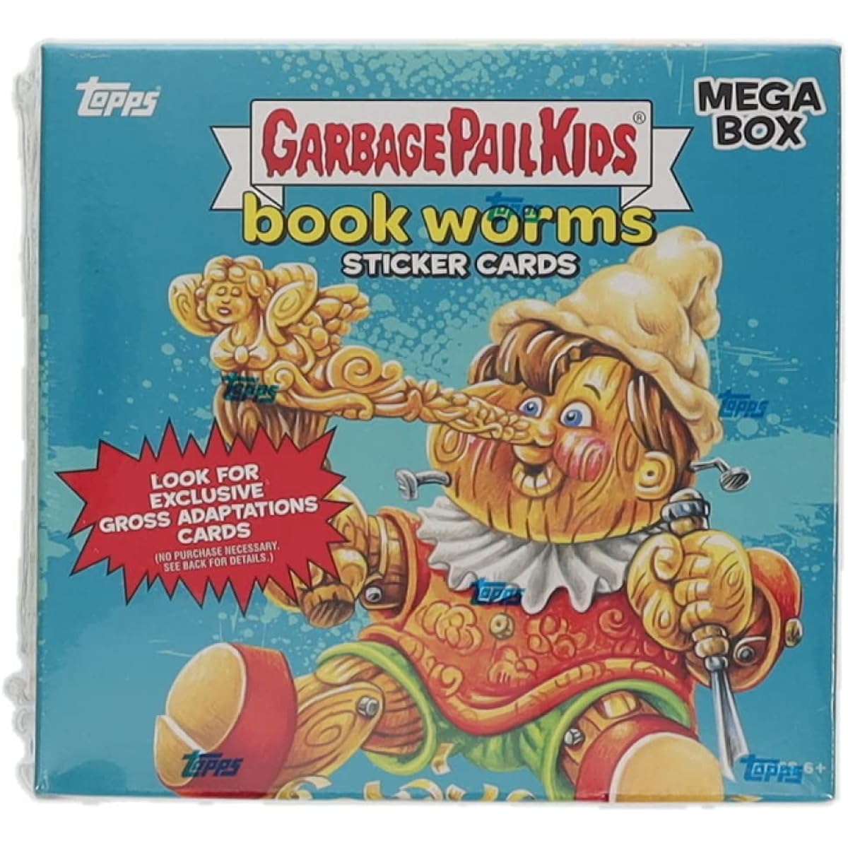 Garbage Bag Pail Kids Garbage Pole Kids Book Worm Sticker Card Mega Box