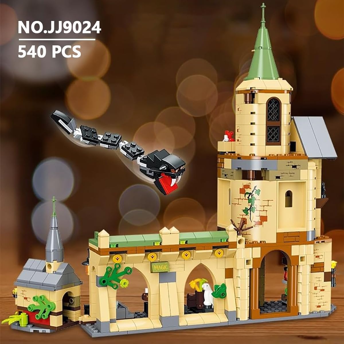MISINI M6015 Magic Courtyard Building Blocks Set 540 Pieces MOC Creative Blocks Castle Tower Toy Kit STEM Gifts for Kids/Adults/Men (MISINI M6015)
