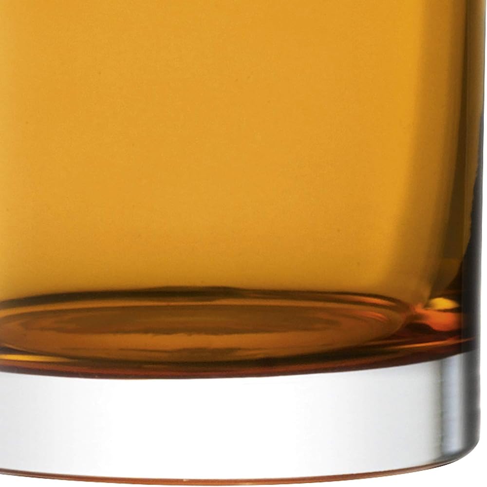 LSA Flower Base Amber W11xD11xH22cm LSA LUT90, G1552-22-835