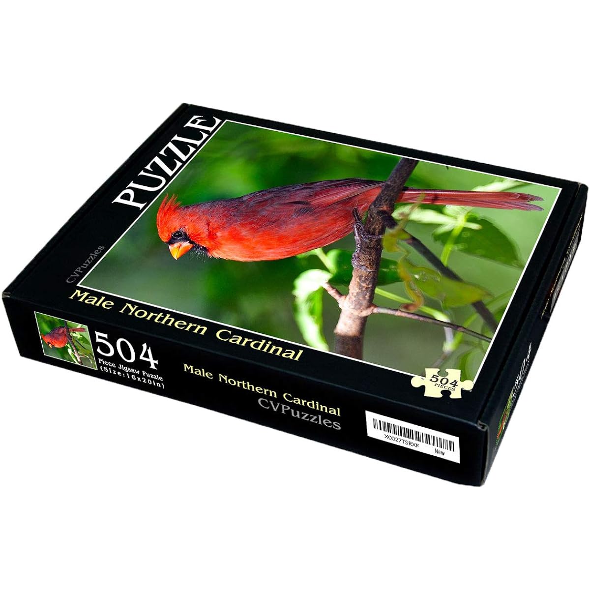 Men Northern Cardinal 504 Piece Jigsaw Puzzle 16" x 20"