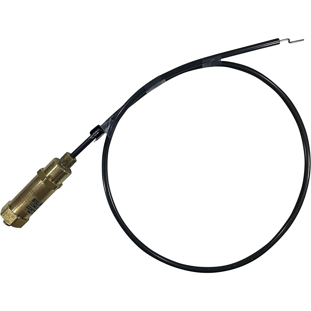 Throttle Control Mechanism Cable Whip Style for Gas Engine Air Compressor (8HP - 13HP Engines, 24" Throttle Control Cable)