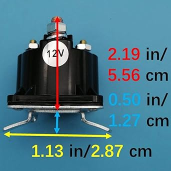 Tuzliufi Starter Solenoid Relay Switch 265662 39002134 75089833 742024 262682-11 70093640U16752 07522 Compatible with SAZ4201GJ SAZ-4201ER 19 0107 070009 12V 4 Terminal Z428