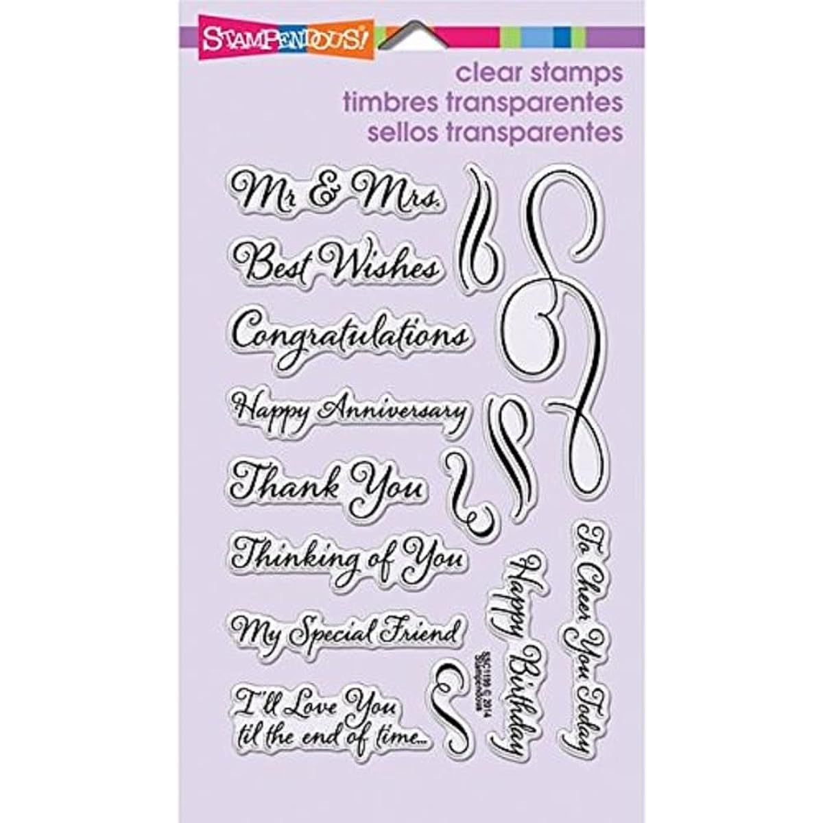 Stampendous Perfectly Clear Stamps 4"X6" Sheet-Loving Messages (Parallel Import)