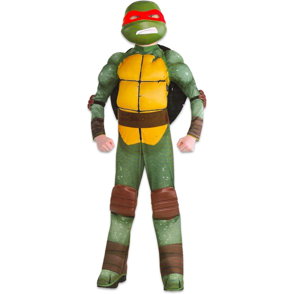 Teenage Mutant Ninja Turtles Costumes for Boys - TMNT Halloween Costume for Kids with Muscle Bodysuit, Mask, Shell, More (Raphael, 12-14)