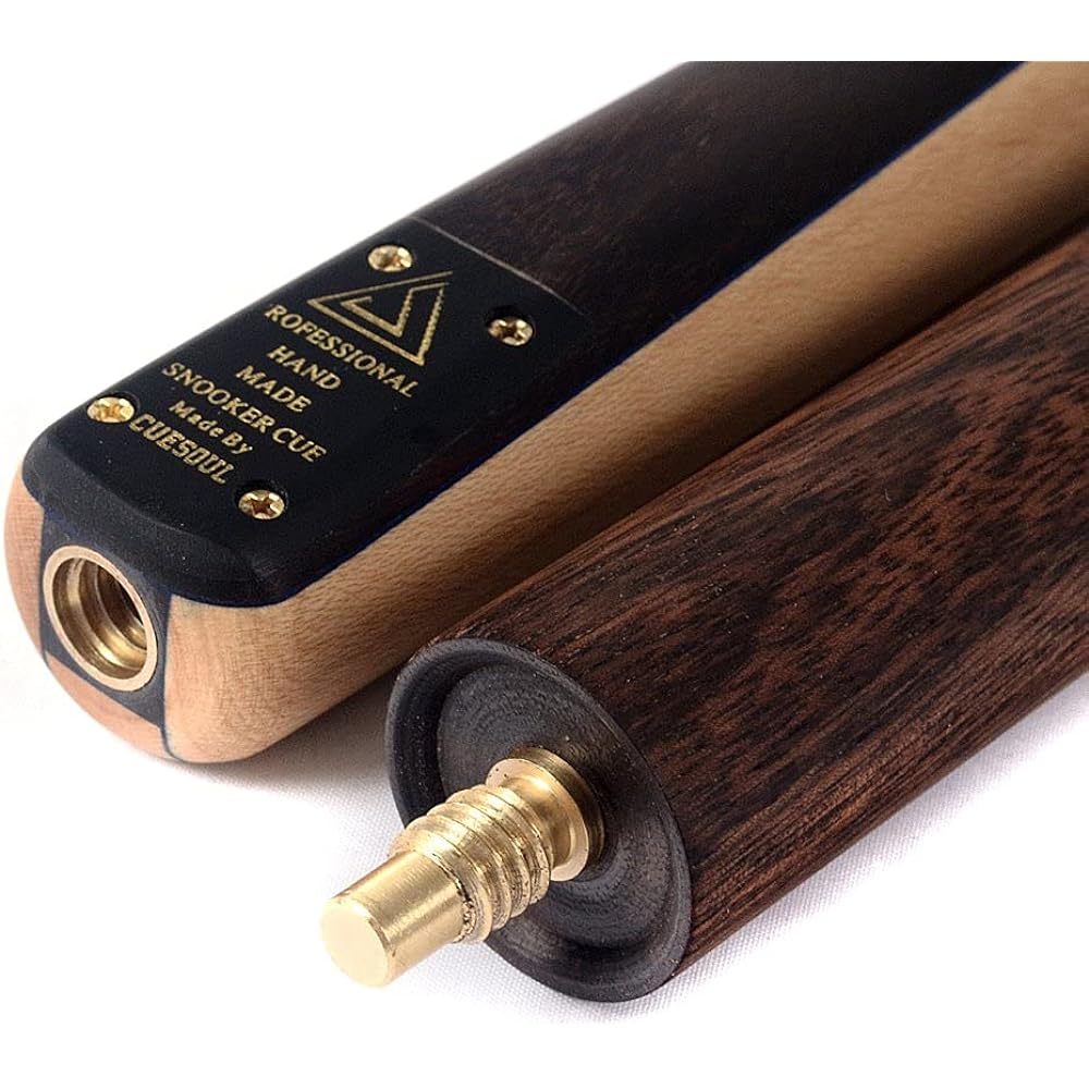 Black Scorpion Cuesoul 57"18OZ Handmade 1 Piece Snooker Cue + Aluminum Telescope Extension + Case