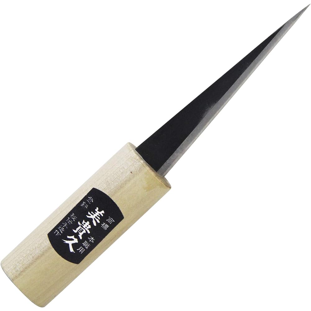Mikihisa gouging knife with sack 22-135C polished 135mm
