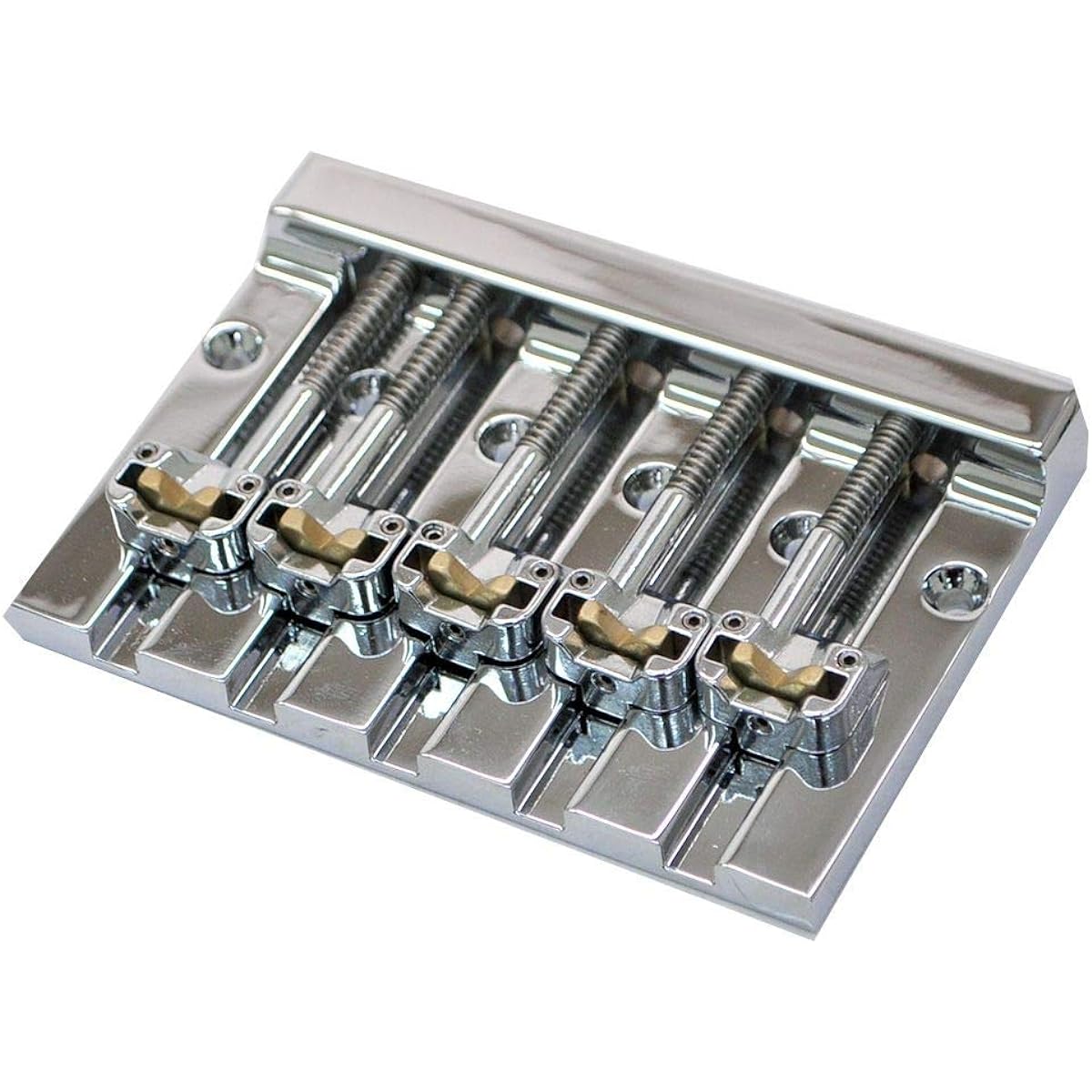 HIP SHOT KickAss 5 Bass Bridge Chrome Badass style 5-string bass bridge