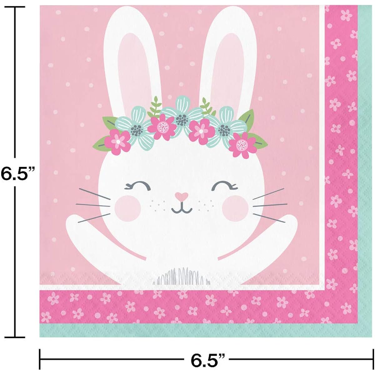 48 bunny party napkins