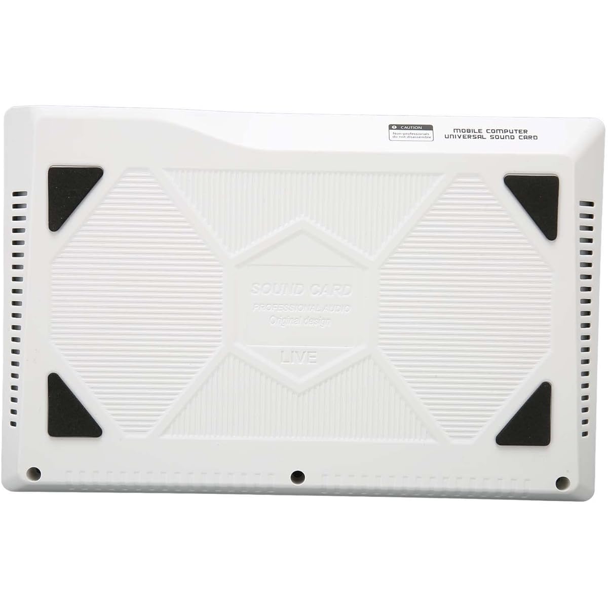 Live Sound Card, 5.0 Voice Changer Sound Card Supports Real-time Monitoring Audio Mixer Soundboard for Broadcast, Karaoke (White)