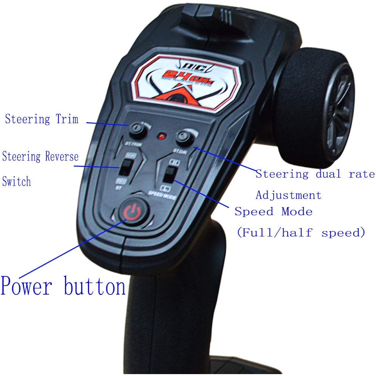 Blomiky 25-ZJ08 2.4G Transmitter Remote Control Spare Parts 9125 RC Truck Car 9125 Remote Control