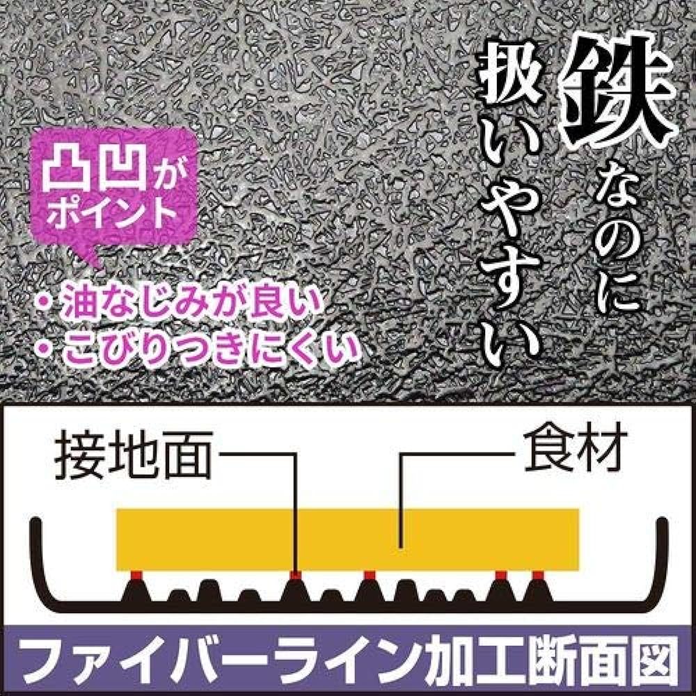 Wahei Freiz Carefully Selected Tools Iron Frying Pan Danchu IH Compatible Made in Japan DA-27