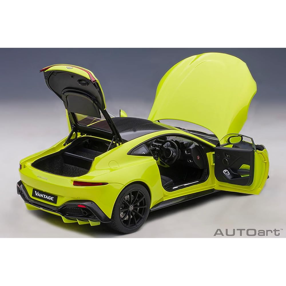 AUTOart 1/18 Aston Martin Vantage 2019 Metallic Lime Green/Carbon Black Roof Finished Product 70279