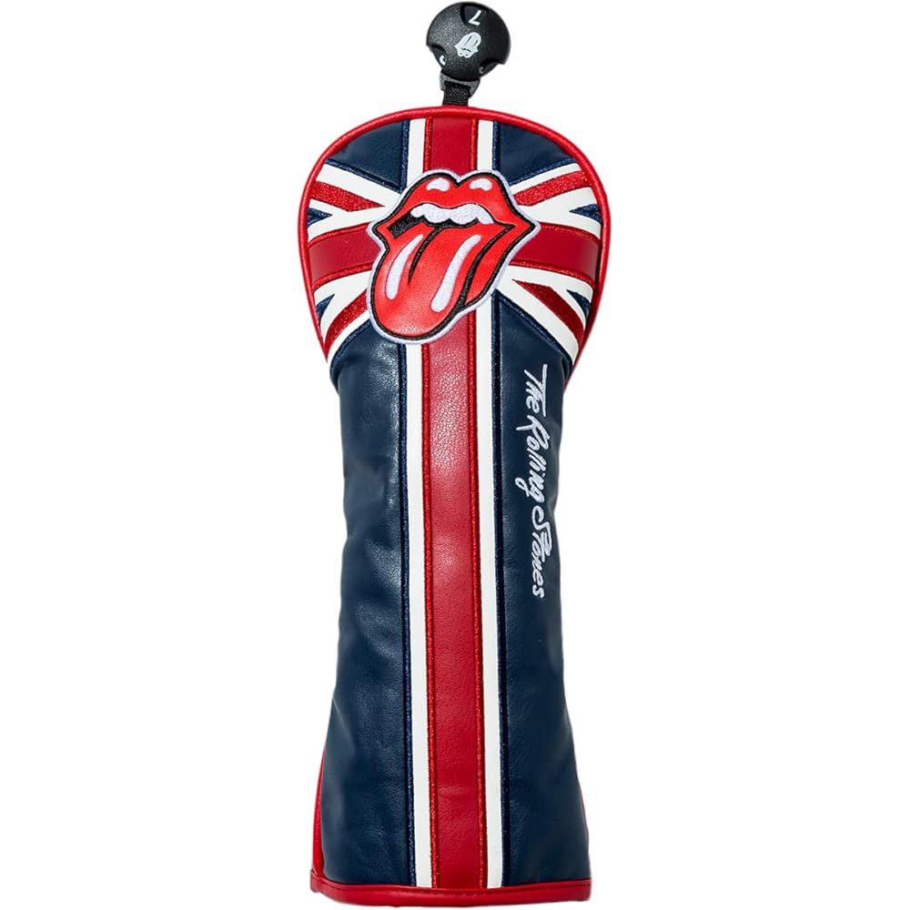 The Rolling Stones Union Jack Head Cover-Fairway Rolling Stones Union Jack Synthetic Leather Head Cover Dial Type for Fairway Wood