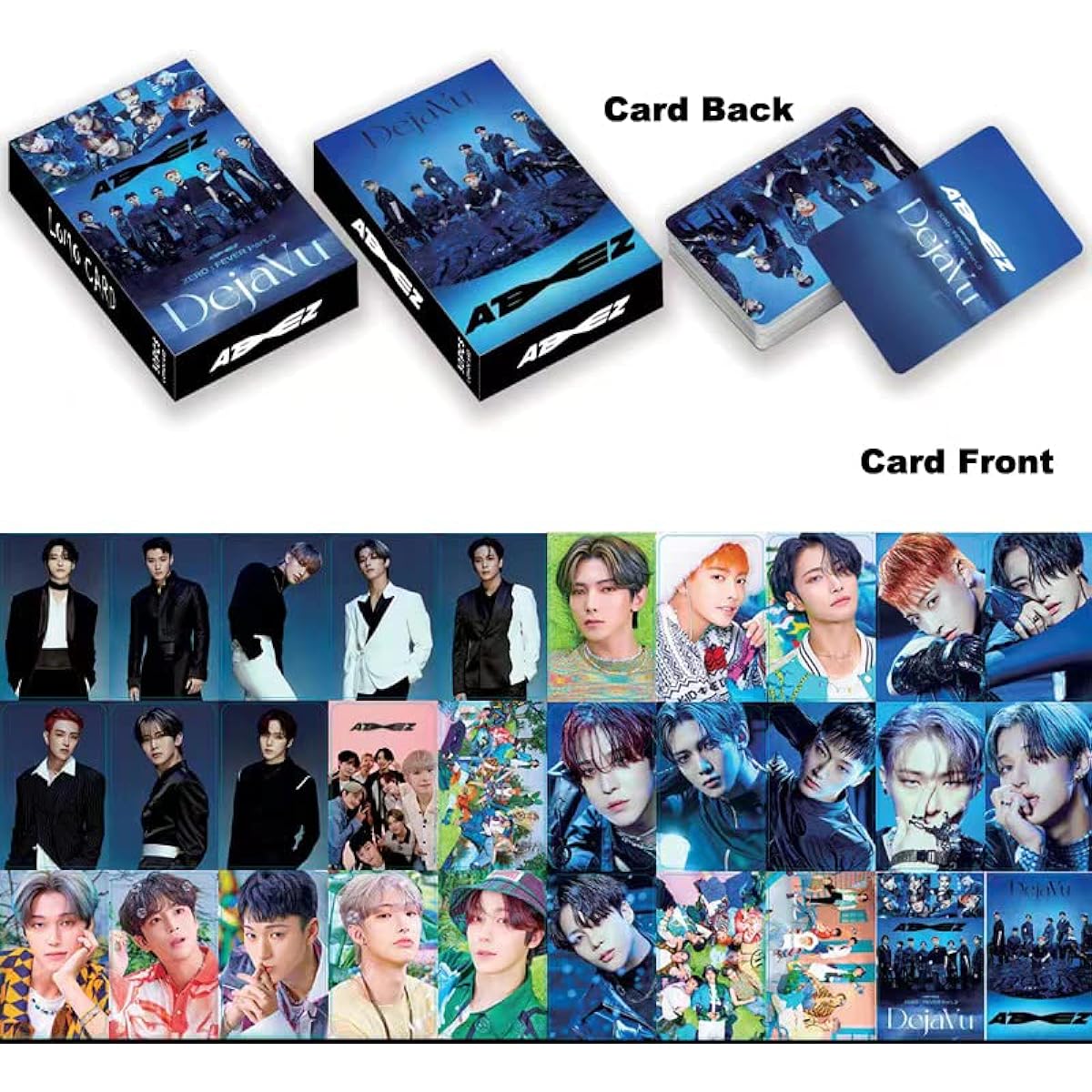 ATEEZ Lomo Cards Kpop Photo Cards Greeting Cards with Postcards 5 Pack 150 Pieces
