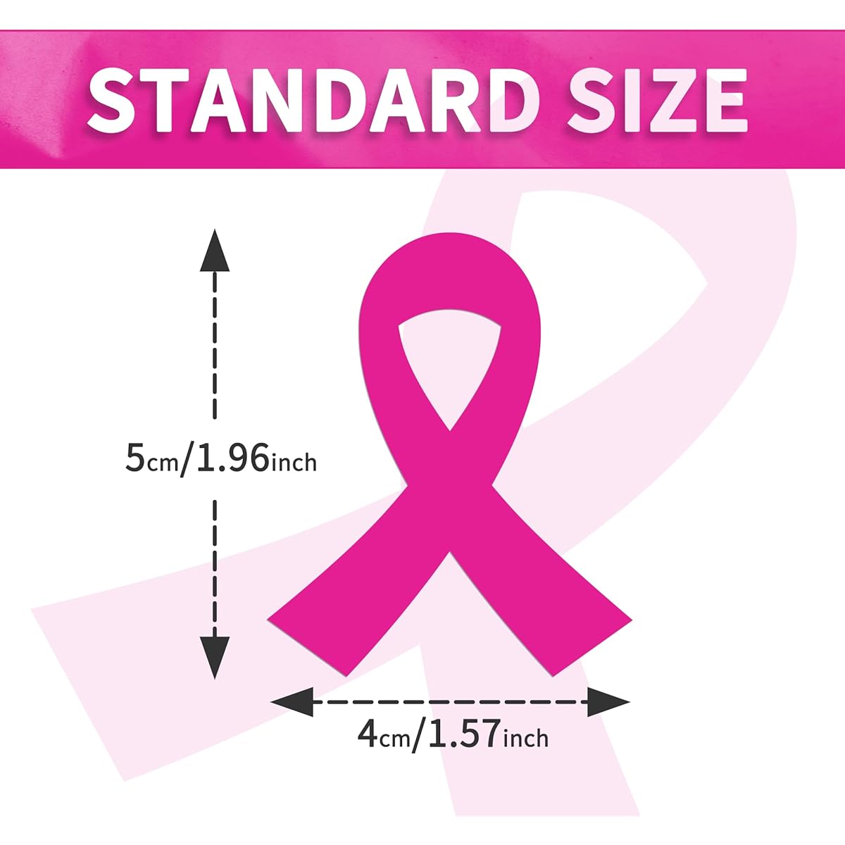 Breast Cancer Awareness Stickers, Die Cut Pink Ribbon Stickers, Official Breast Cancer Helmet Decals, Fundraising Charity Giveaways, Survivor Campaign Party Supplies, 300 Pieces