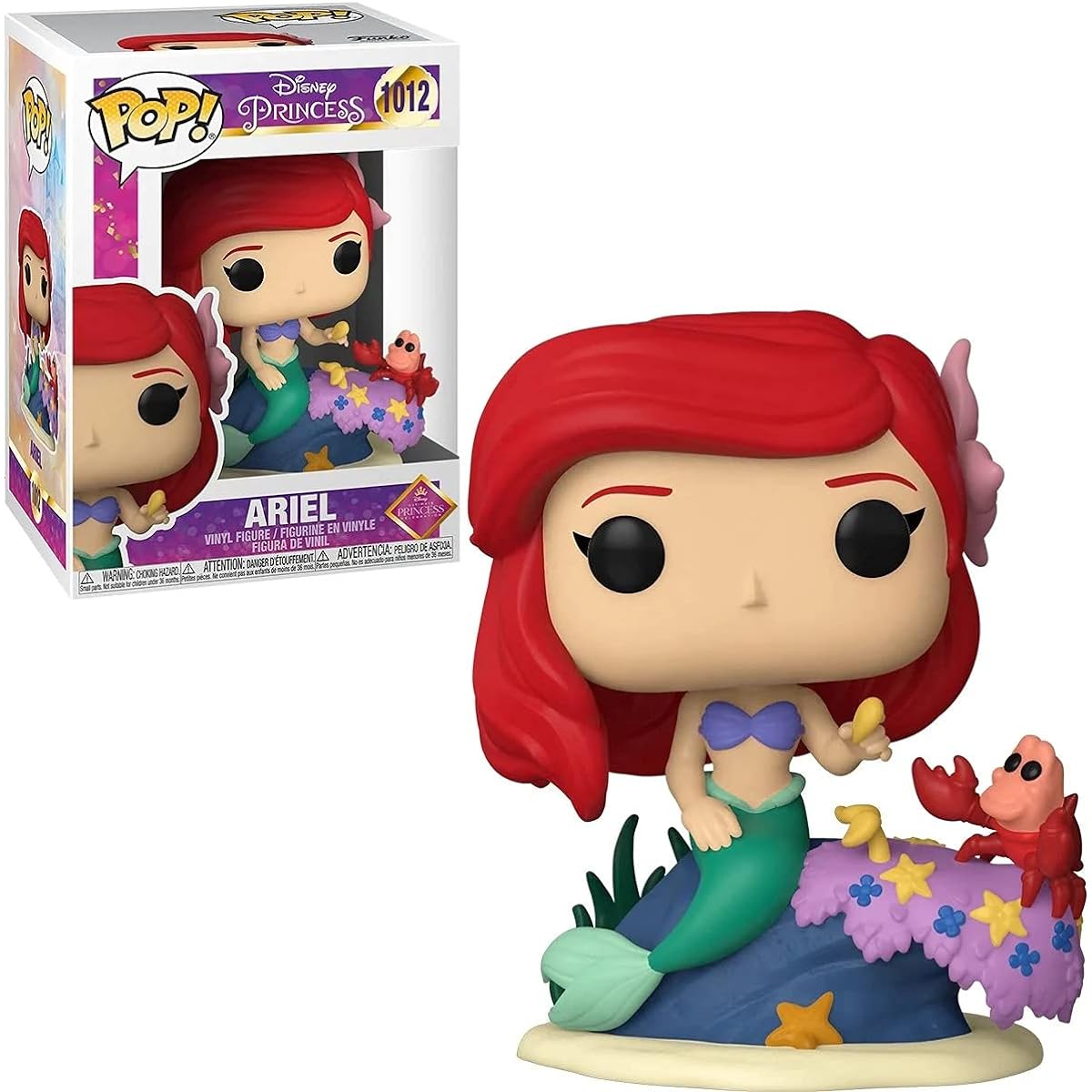 POP Disney Ultimate Princess Little Mermaid Ariel Funko Vinyl Figure (Includes Compatible Box Protector Case)