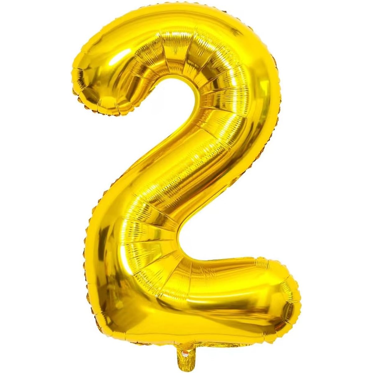 40 inch gold number 2 crown balloon set, birthday balloons for kids, wedding anniversary celebration balloons. (2)