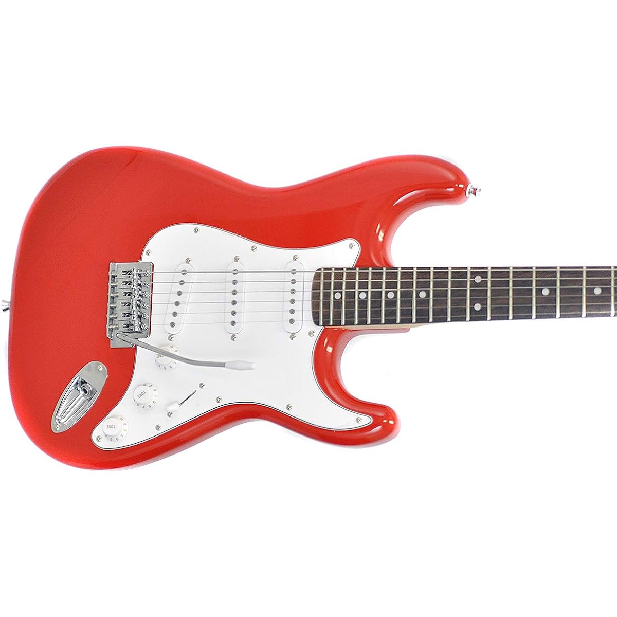 PLAYTECH Electric Guitar ST250 Rose Red