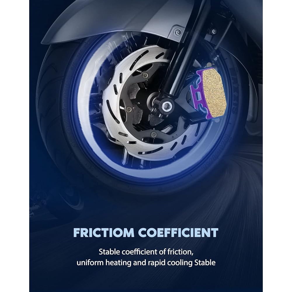 ECCPP FA428 Rear Carbon Fiber Replacement Brake Pad Kit Fits: 2006-2012 Yamaha Raptor 700,2009 2011-2014 Yamaha Raptor 700R,2006-2009 Yamaha Rhino 450,2004-2008 Yamaha Rhino660 700
