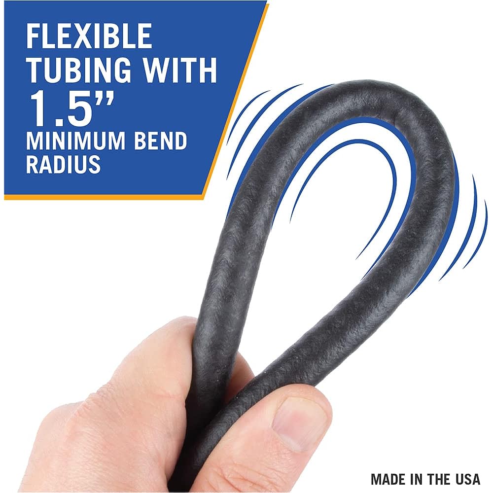 JS Jackson Supplies Fuel Line Emission Control Hose for Small Engines SAE 30R7 1/4" ID 1/2" OD 6' Length
