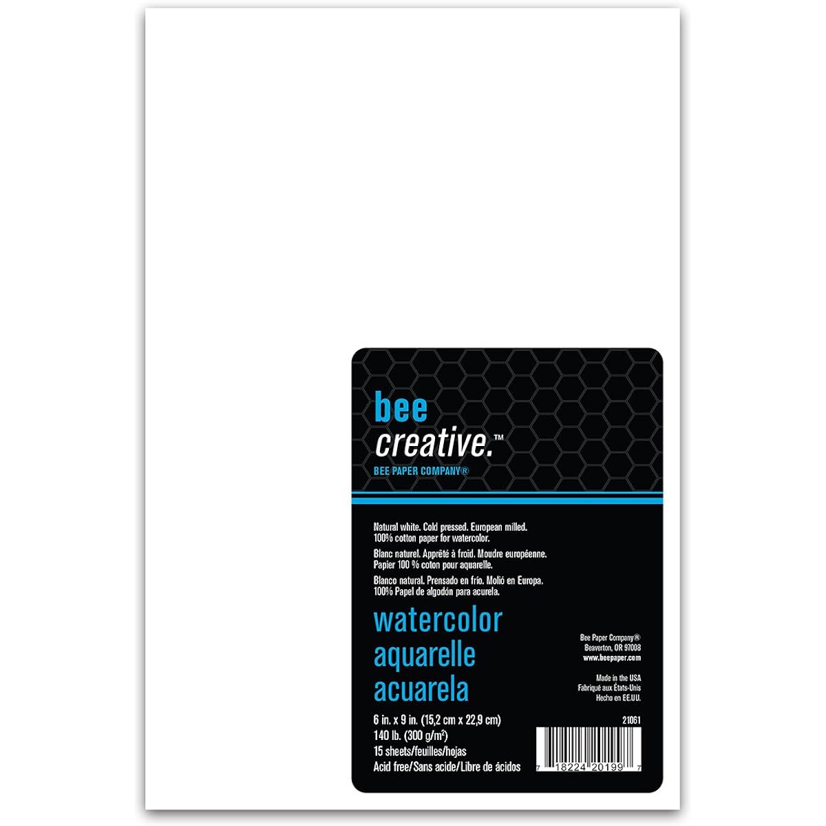 Bee Paper Company Bee Creative Watercolor 15 Pack