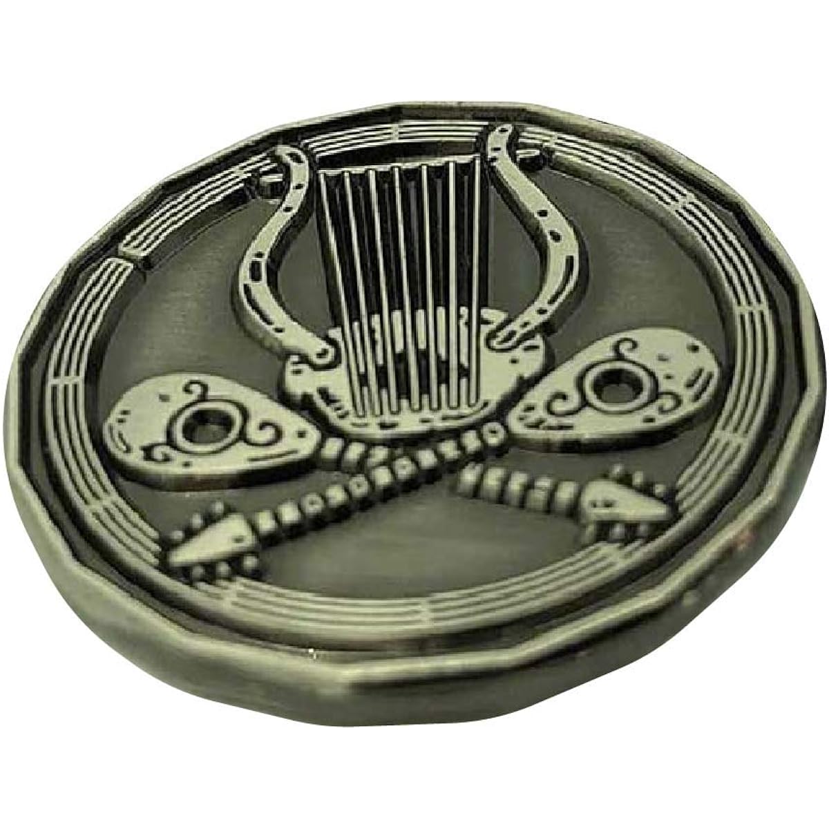 Bard Character Coin Miniatures Pack (Silver 5-Pack) | Coins and Miniatures All-in-One | Fantasy Role-Playing Game | RPG Miniatures | Dungeon Miniatures || Tabletop Game