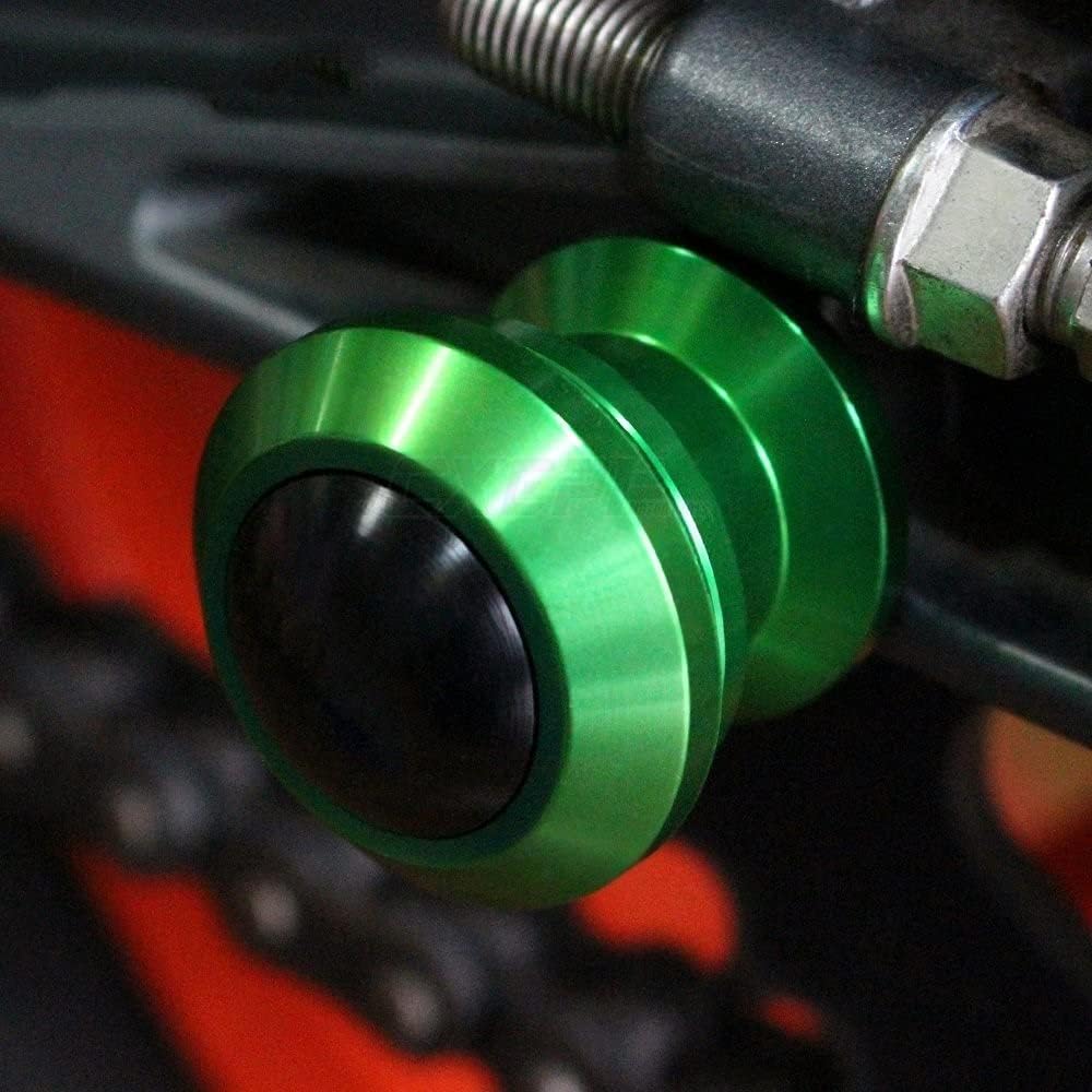 Motorcycle Swing Arm Bobbin Spool 10MM for NINJA300 NINJA250 Z300 Z250 Motorcycle CNC Swing Arm Spool Stand Screw Slider (Color: Gold)