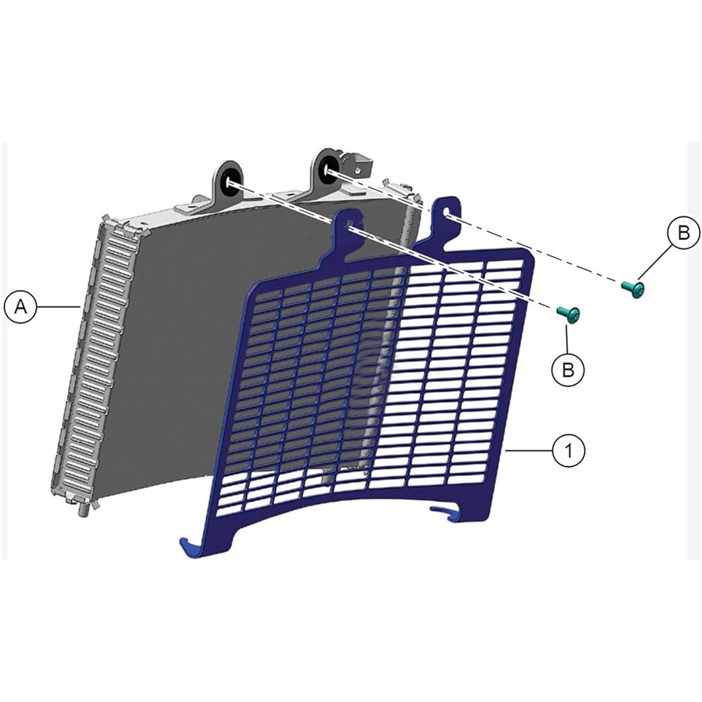 Stainless Steel Motorcycle Matte Radiator Guard Radiator Cover Fits Yamaha XSR700 16-21 XSR700 2016 2017 2018 2019 2020 2021 (Color : A)