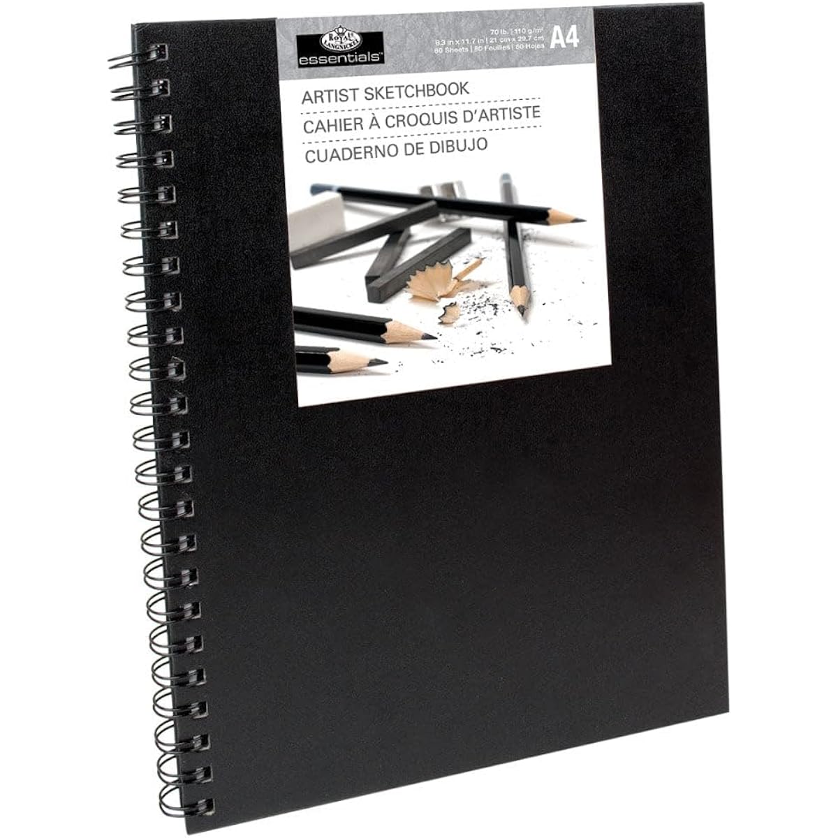 Spiral Hardcover Sketchbook 4.1"X5.8"-RSBA6