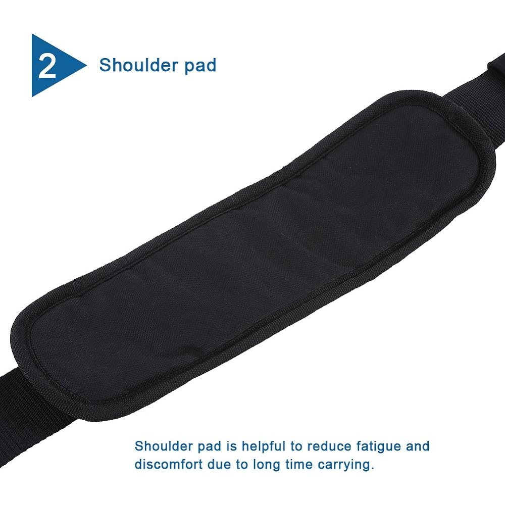 Dilwe Surfboard Strap, Board Shoulder Strap for Carrying Kayak, Sturdy, Corrosion Resistant, Stable, Built-in Shoulder Pad, Adjustable, Easy to Use, Perfect for Canoe/Kayak/Surfboard…