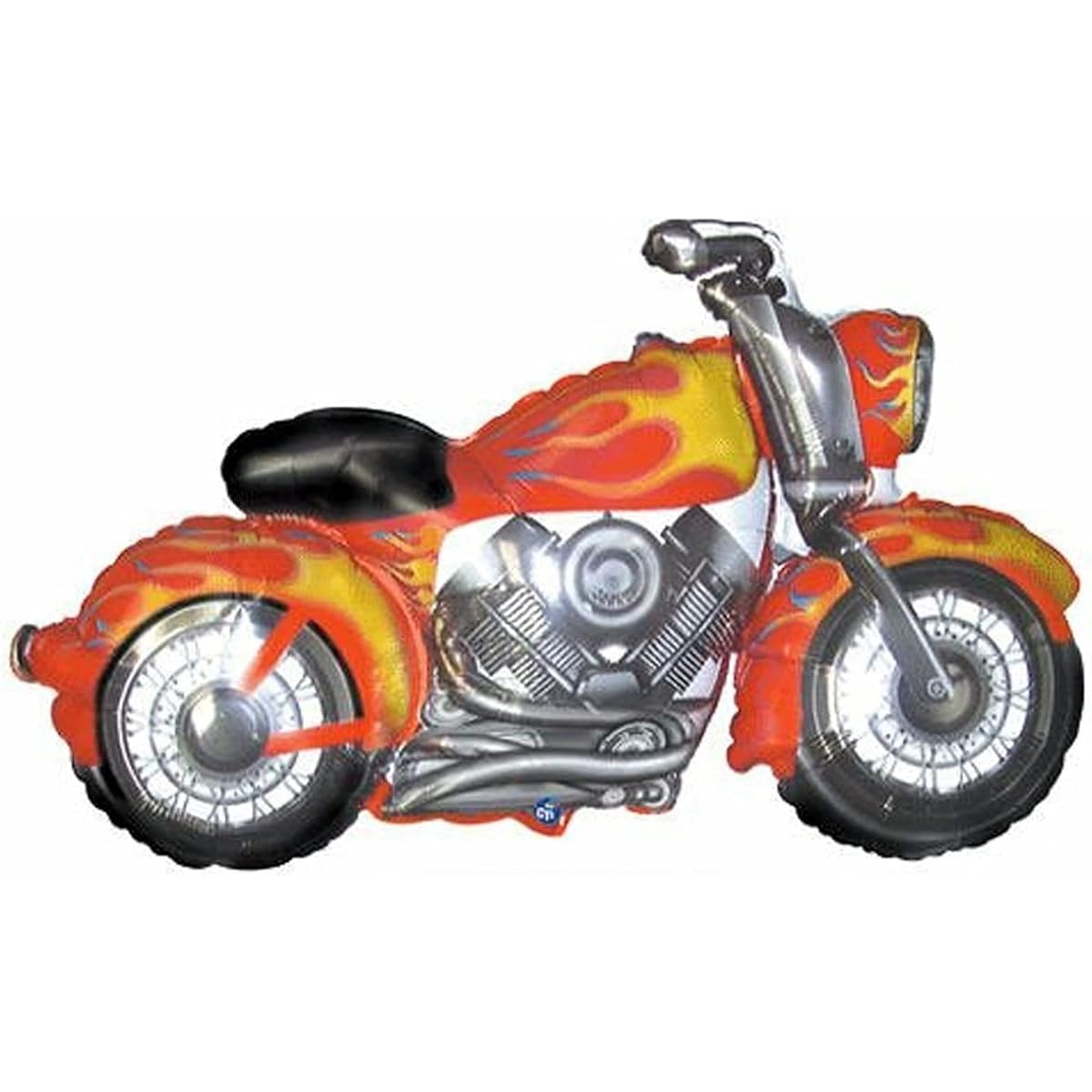 PMU Motorcycle Frame Design 45" Jumbo Mylar/Foil Balloons Perfect for Harley-Davidson Events, Pack of 25