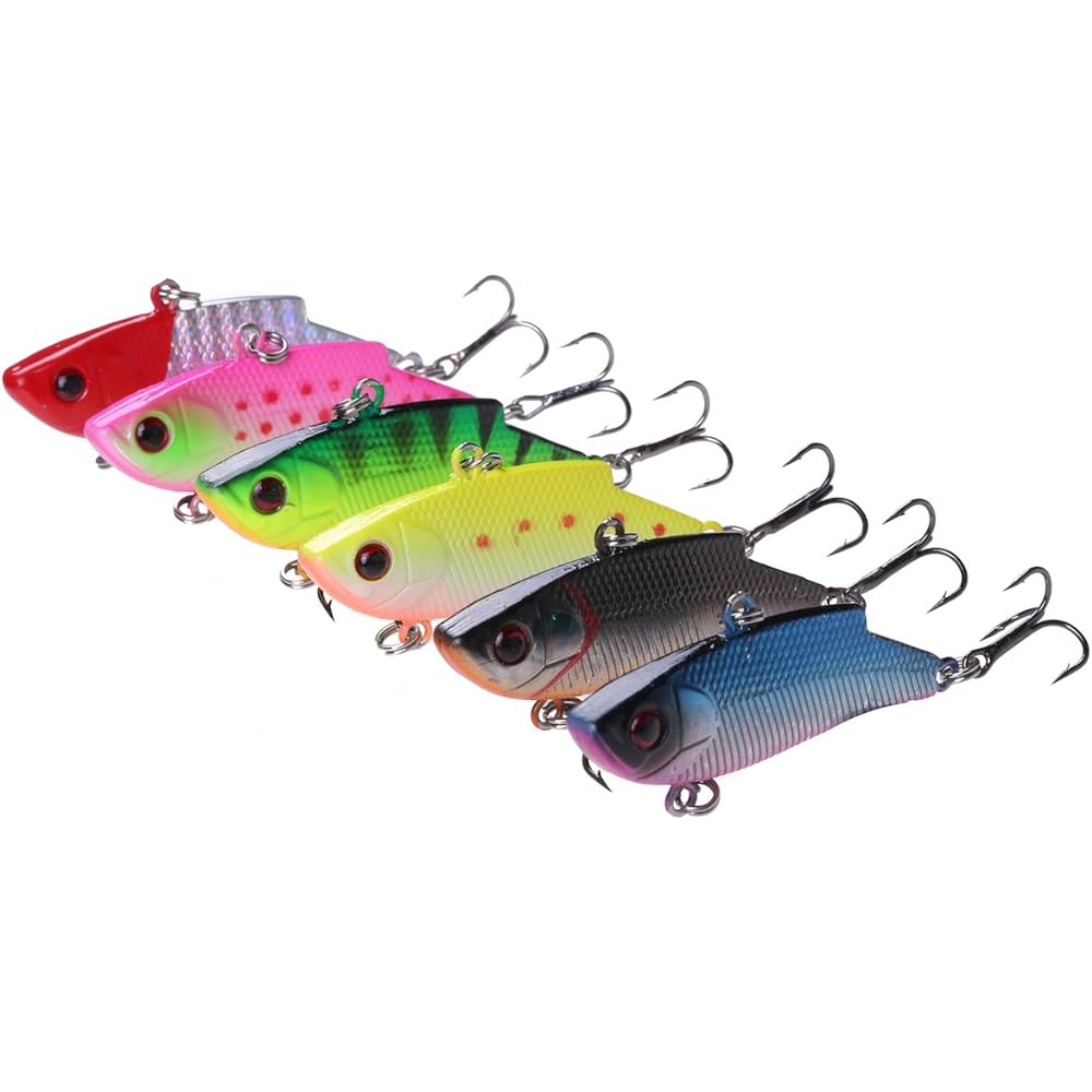 Umineko (UMiNEKO) Vibration Seabass Lure Set of 6 60mm 6cm 10g NKVB003 KEEP Range Vibration Lure Case Seabass Horse Mackerel Rockfish Blue Fish Managed Fishing Area