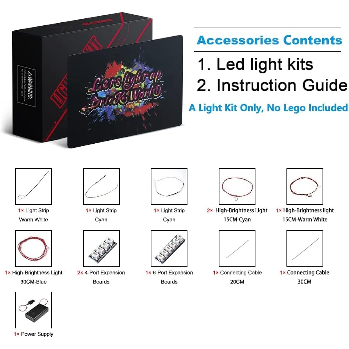 LED Light for Lego Ideas Vincent Van Gogh - Starry Night (Light Only No Model) Brick Bling Light Kit Compatible with Lego 21333 Classic Version