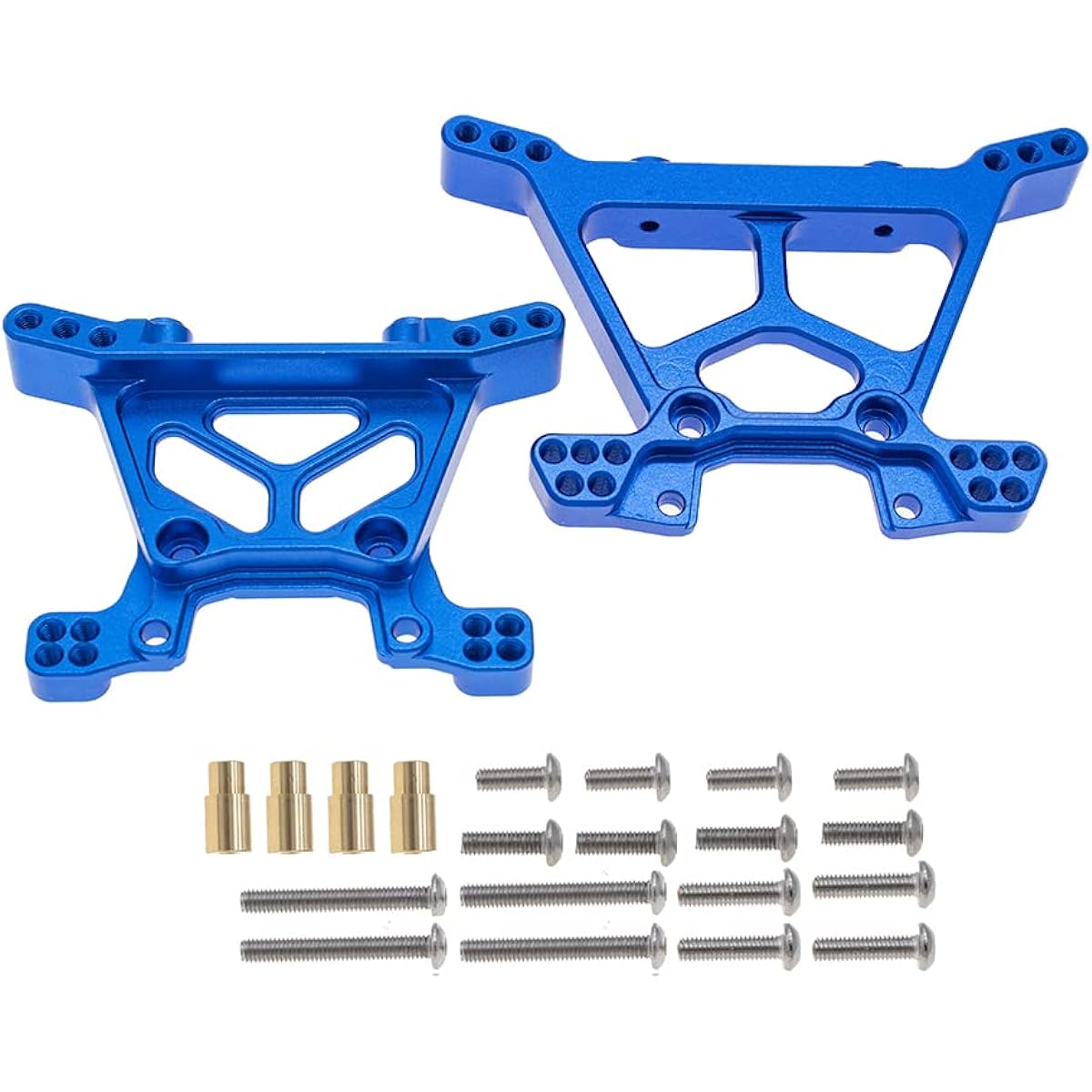 CODA RACING RC Alloy Front & Rear Shock Tower Traxxas 1/10 4WD Slash 4X4(VXL), Stampede 4X4(VXL) - Replacement for Part 6838 6839