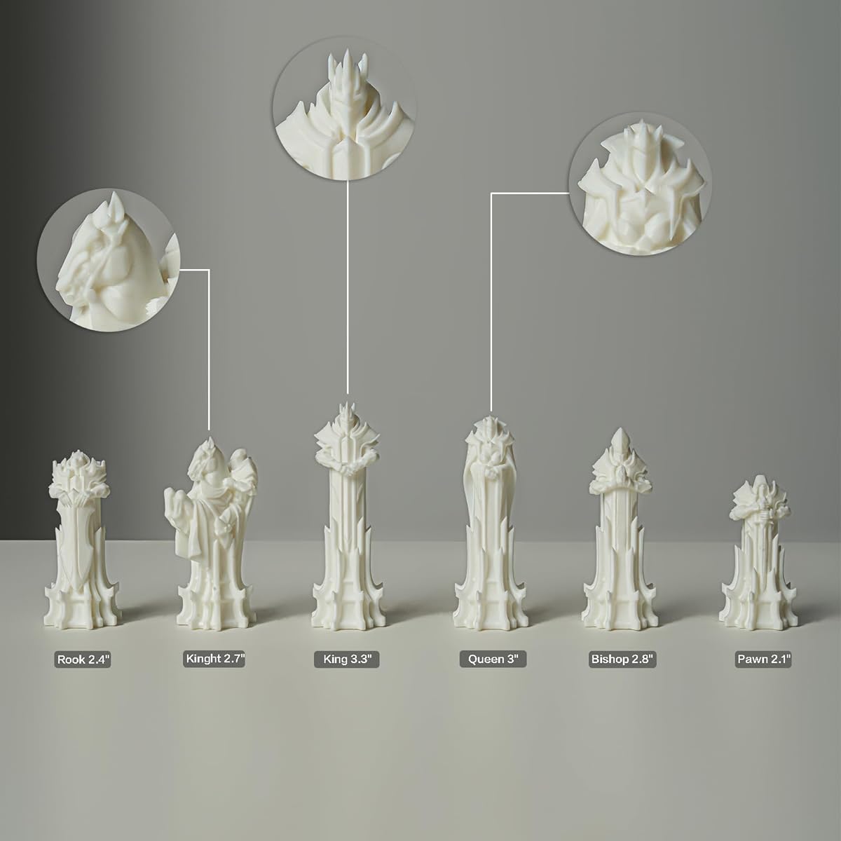 TAUTINSPO Wizard Chess Set, Beautiful Folding Chess Board, Family Classic Chess Board Game for Family and Friends