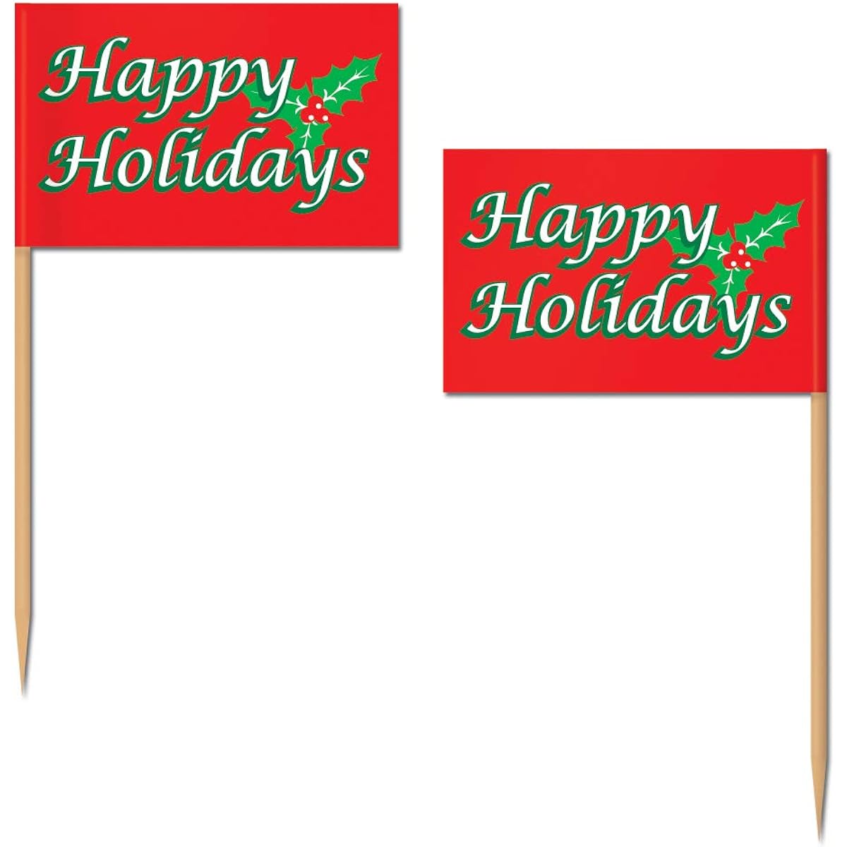 Beistle Happy Holiday Picks 50 Pack 2-1/2''